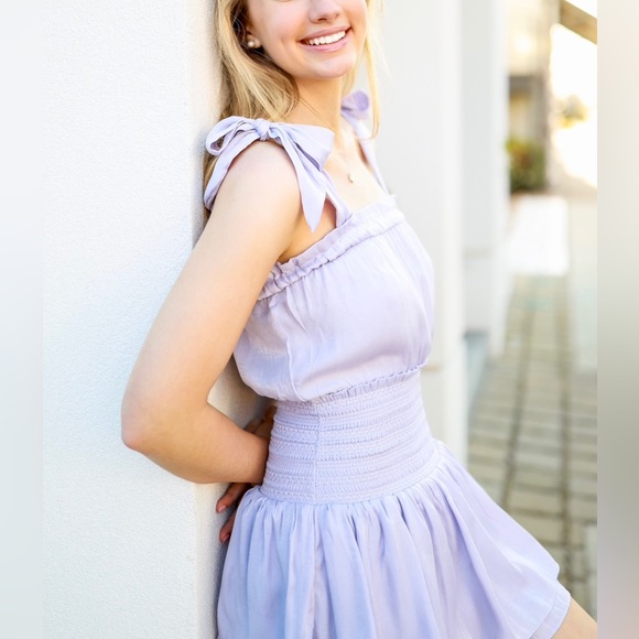 Chelsea & Violet Light Purple Romper - Picture 1 of 4
